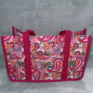 Thirty-One Paisley Pink Tote Bag
